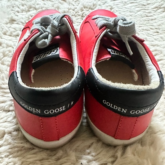 Golden Goose Cherry Red Leather Sneakers - Picture 5 of 13